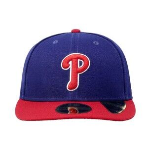New Era 59Fifty Philadelphia Phillies MLB Hat 7 5/8 Royal Blue Low Profile Cap